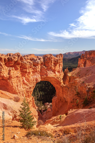 The Bryce Natural Bridge in Bryce Canyon National Park in Utah