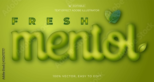 font effect design editable vector