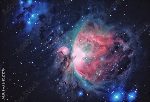 Orion Nebula and running man 