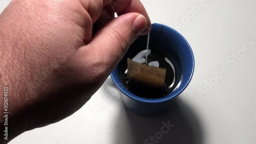 Drinking tea