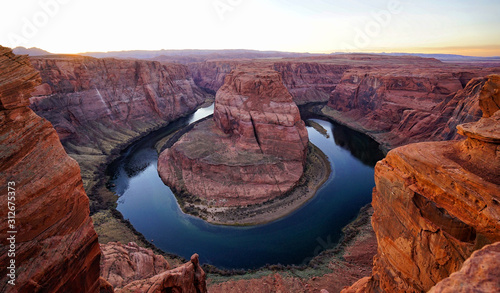 Glenn Canyon and the Colorado River. Horseshoe Bend. Arizona Tourist Attractions