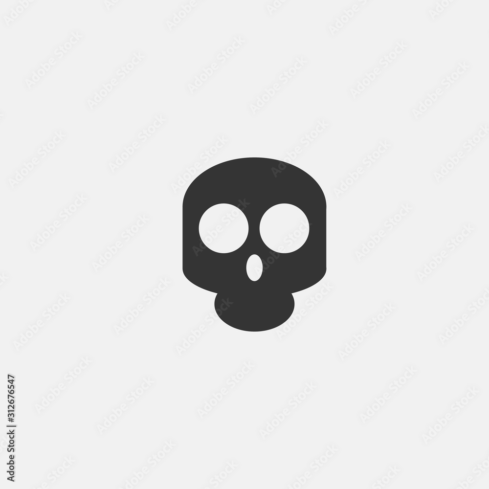 skull icon vector for web and graphic design skull icon vector for web and graphic design