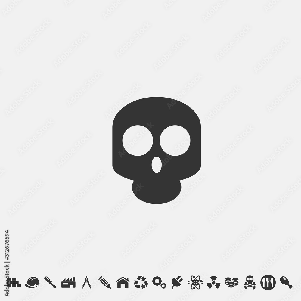 skull icon vector for web and graphic design skull icon vector for web and graphic design
