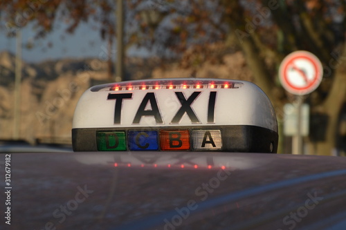 Cab sign