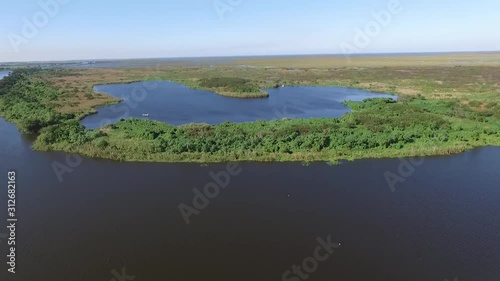 aerial view of Florida marsh