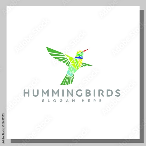 hummingbirds logo, can be used for logos website and company