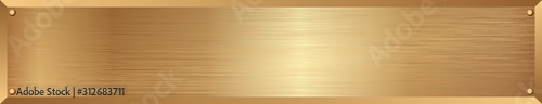golden metallic textured long banner