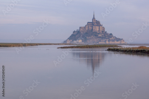 Le Mont Saint Michel in Frankreich Normandie