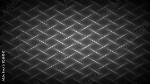 Industrial diamond plate metal animation moving endlessly left