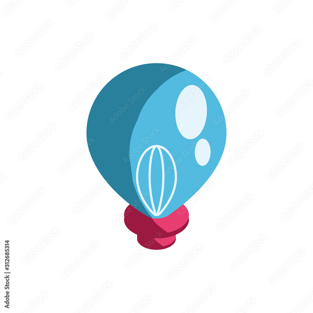Isolated electric light bulb vector design Isolated electric light bulb vector design