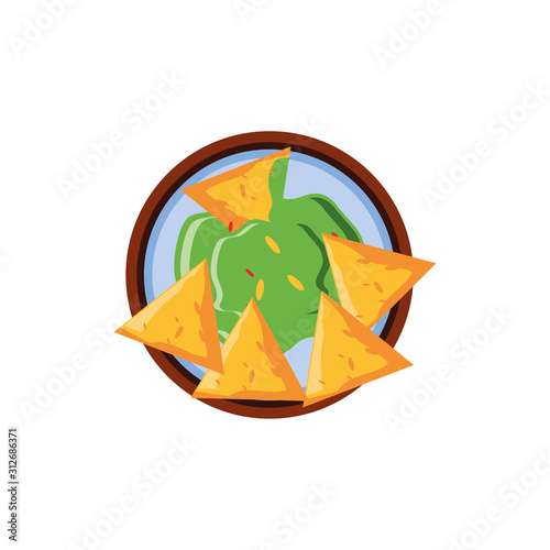 delicious nachos , typical Mexican food