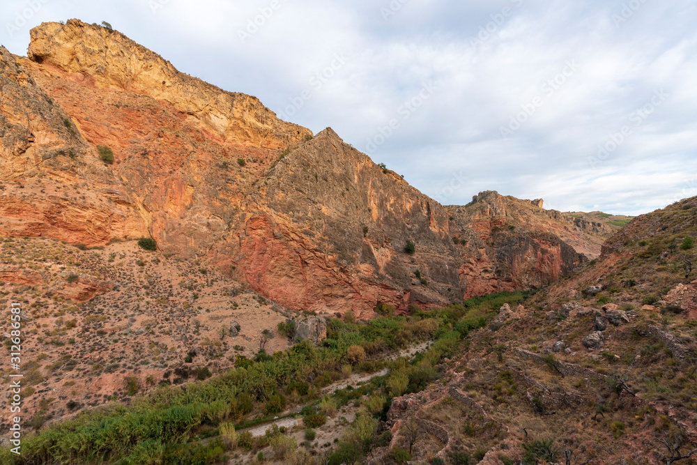 Fototapeta premium Mountainous landscape near Ugijar (Spain)