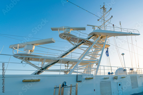 Navigation radar of cruise ship