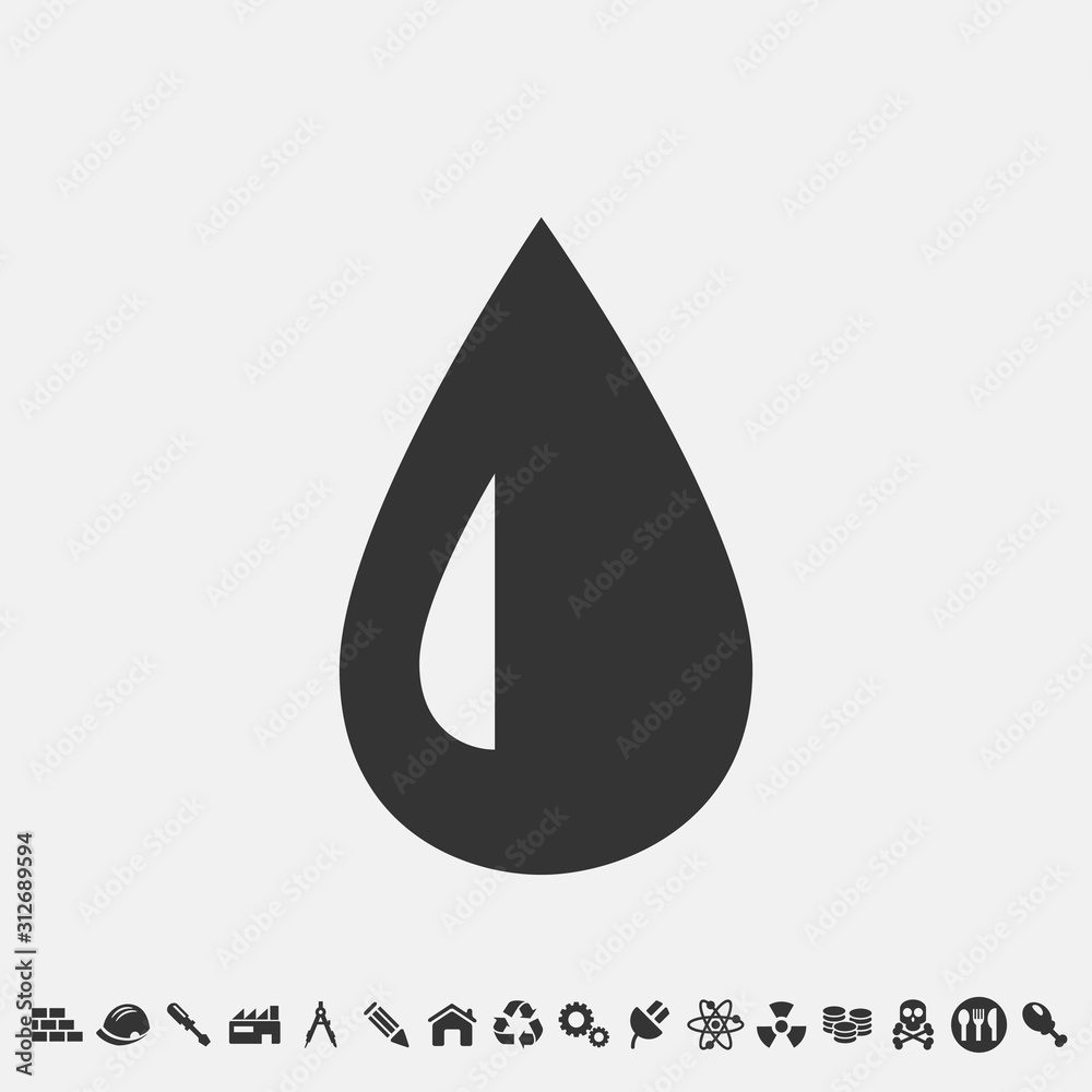 drop icon vector for web and graphic design drop icon vector for web and graphic design