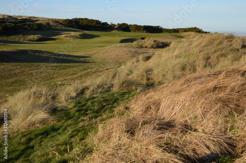 The Fife Coastal Walk at Kinsbarns on a sunny Scottish New Years Eve 2019