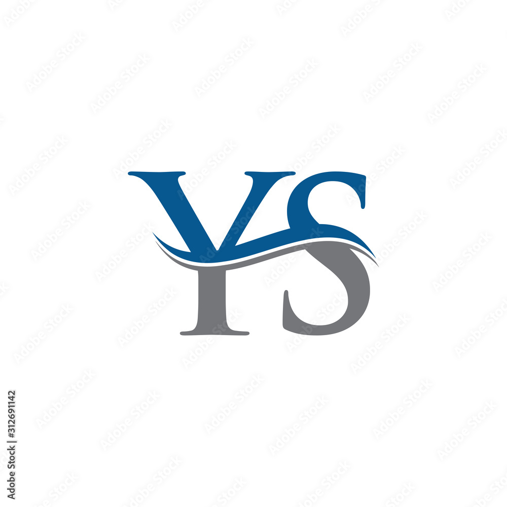 Initial YS Letter Linked Logo Vector Template. Creative Letter YS Logo Vector. Initial YS Letter Linked Logo Vector Template. Creative Letter YS Logo Vector.