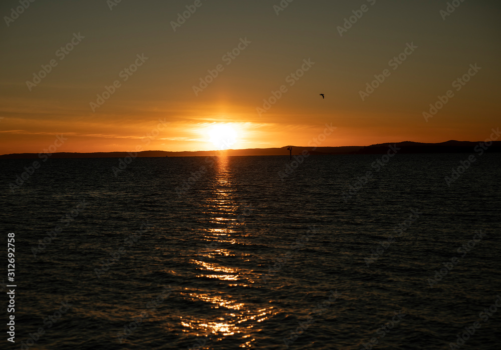 Fototapeta premium sunset over sea