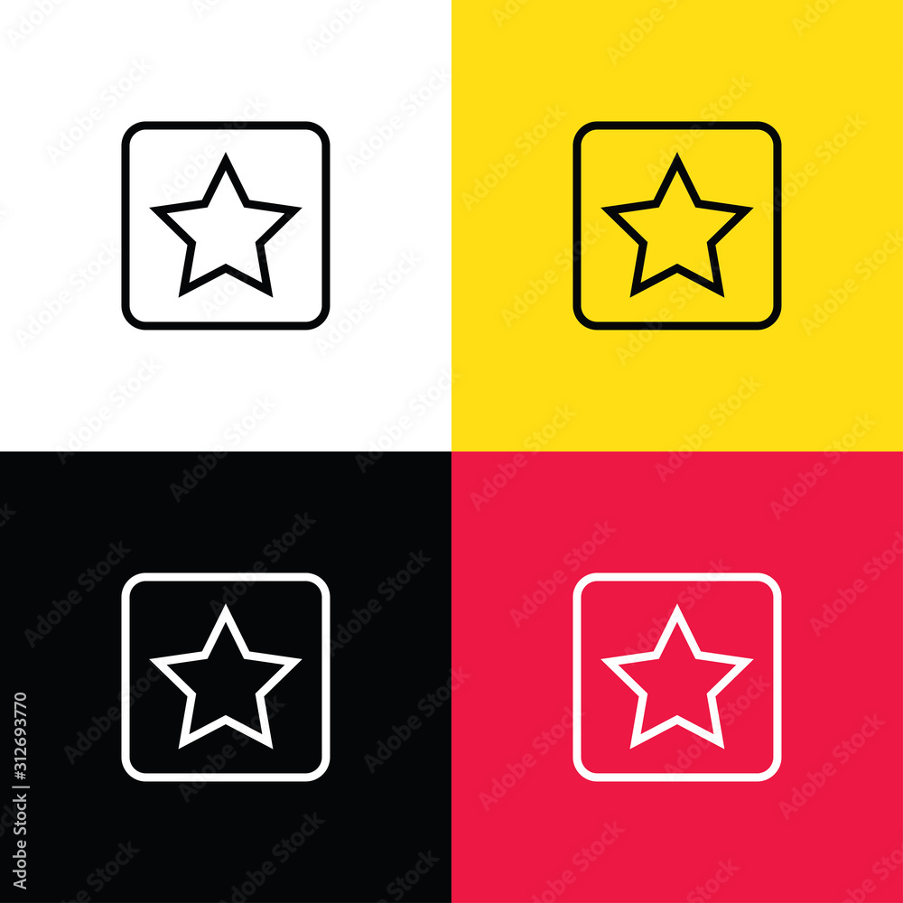 Star icon illustration isolated vector sign symbol Star icon illustration isolated vector sign symbol