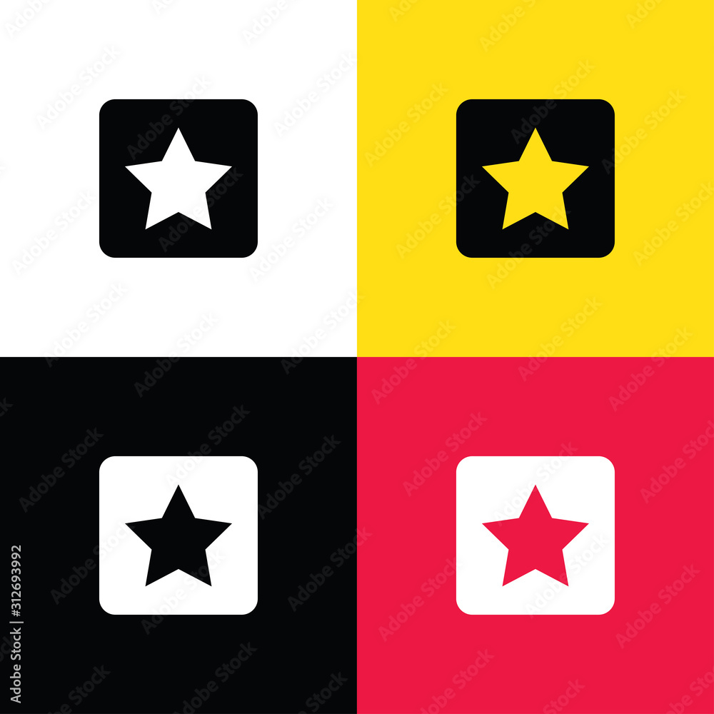 Star icon illustration isolated vector sign symbol
