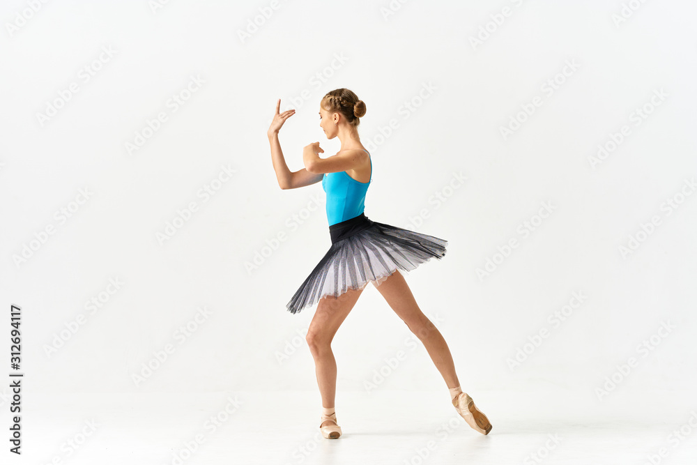 woman jumping in air