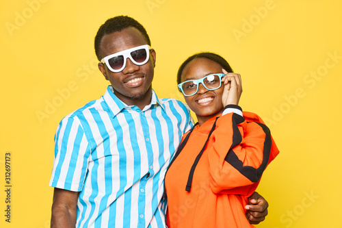 man and woman in 3d glasses