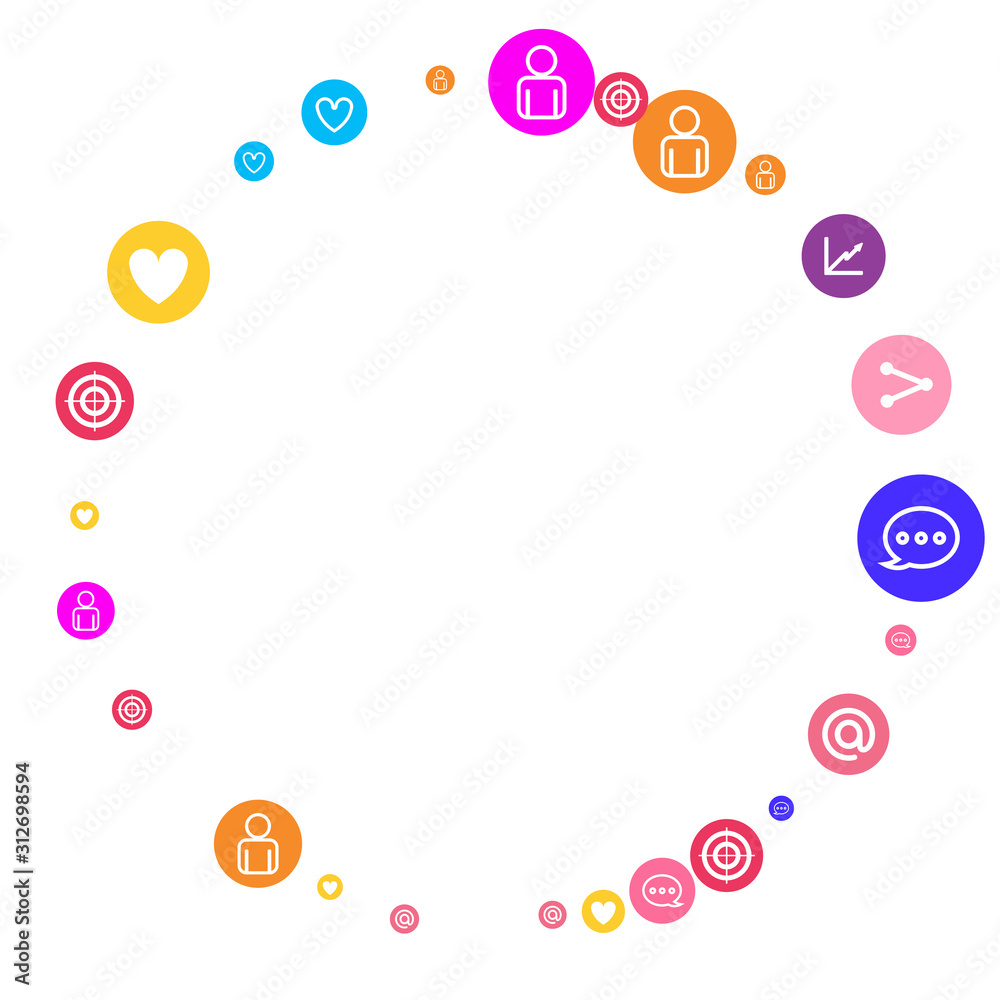 Social media marketing, Communication concept. Social media marketing, Communication concept.