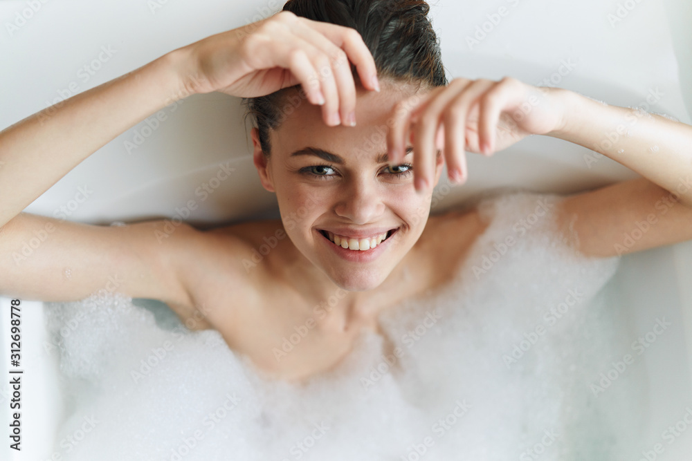 Naklejka premium woman in spa