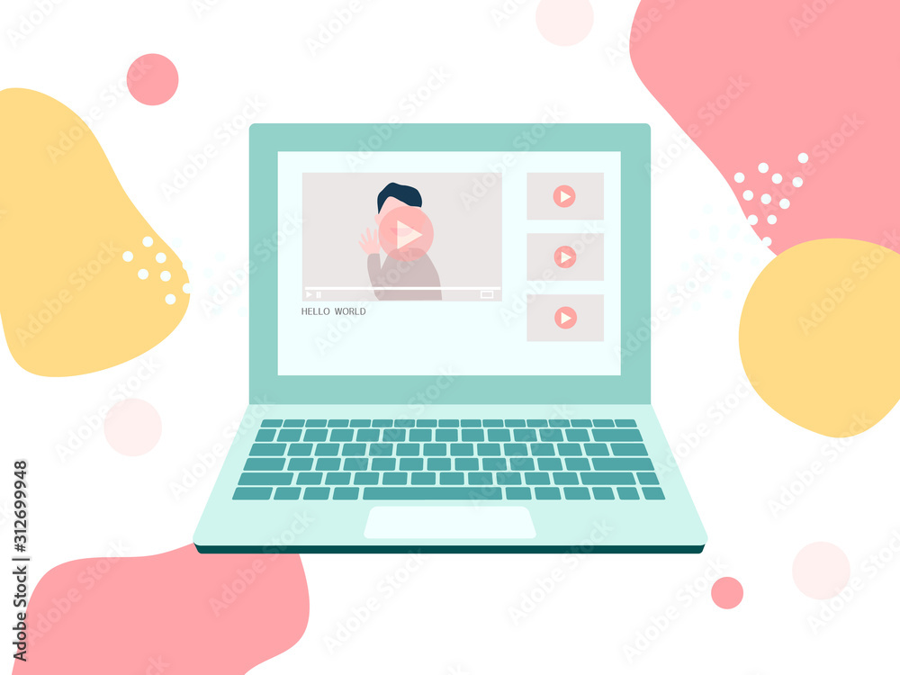 watching videos on laptop pc watching videos on laptop pc
