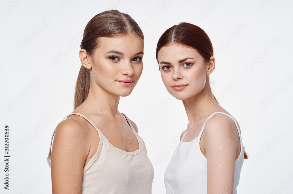 portrait of two women portrait of two women