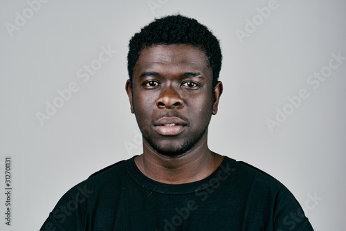 portrait of a man isolated on white background