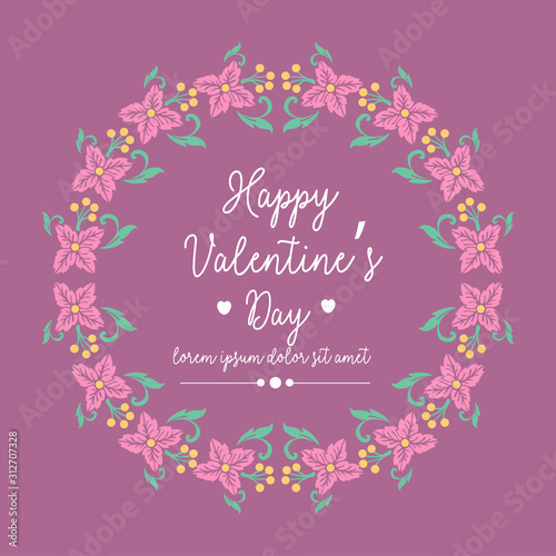 Beautiful crowd pink flower frame, for romantic happy valentine invitation card design. Vector © StockFloral