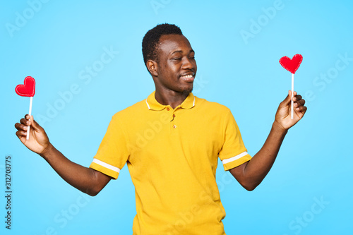 man with balloon photo