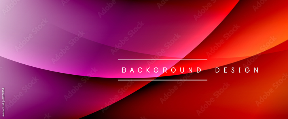 Wave liquid style lines with shadows and light on gradient background. Trendy simple fluid color gradient abstract background with dynamic straight shadow line effect Wave liquid style lines with shadows and light on gradient background. Trendy simple fluid color gradient abstract background with dynamic straight shadow line effect