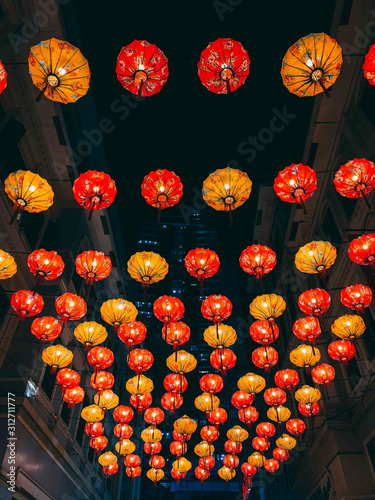 Chinese lanterns in Binondo, Manila, The Philippines photo