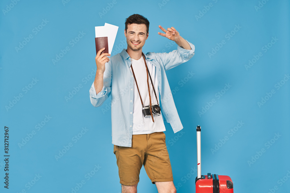 tourist with map tourist with map