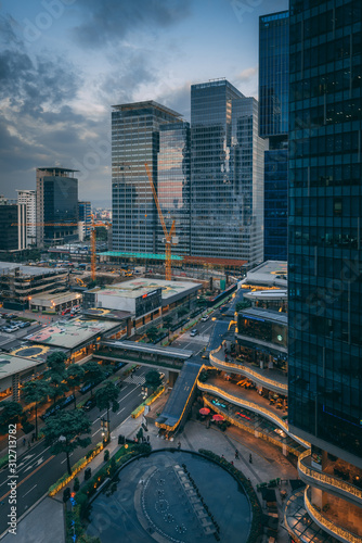Cityscape view of Bonafacio Global City, in Manila, Philippines