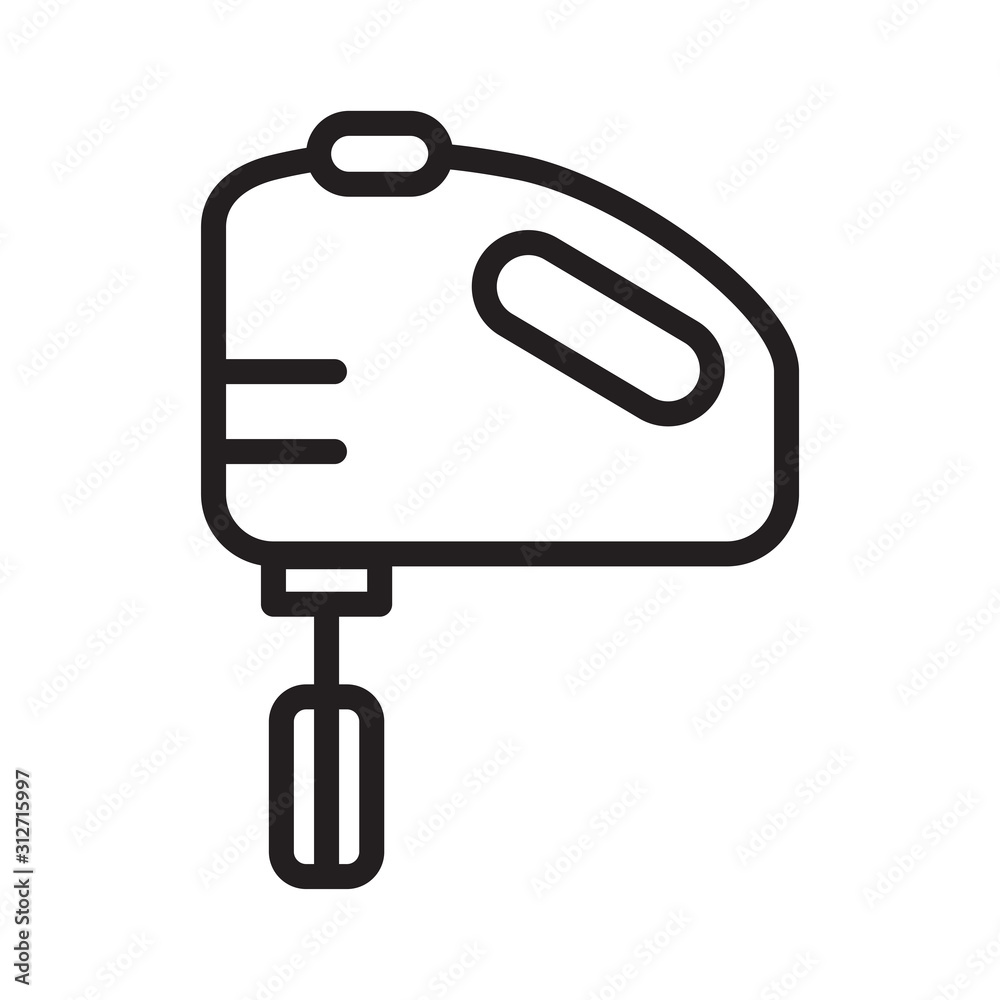 Hand Mixer icon vector simple design Hand Mixer icon vector simple design