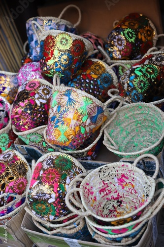 basket, market, easter, colorful, traditional, bazaar, art, color, souvenir, handmade, craft, shop, design, morocco