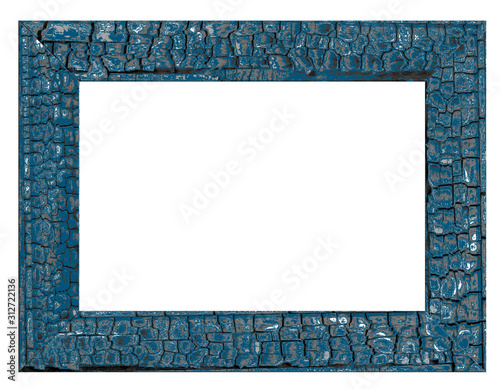 cadre bleu calciné 