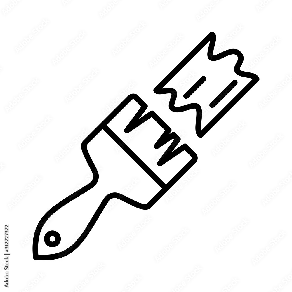 Paintbrush icon vector