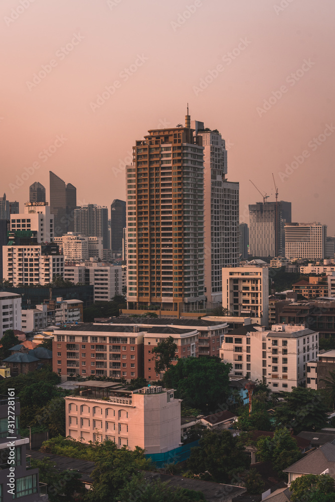 Cityscape view in Bangkok, Thailand