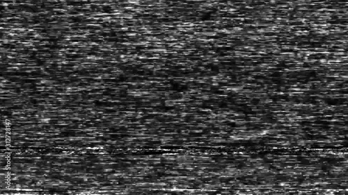Defects and interference of the video signal. The effects of noise and malfunction of the TV, computer. Glitches and static noise background of video transmission