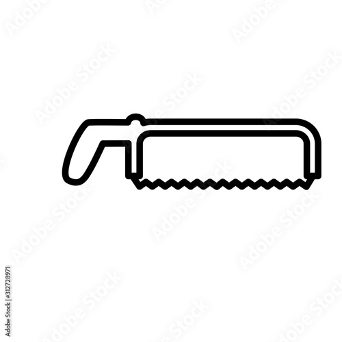 Saw icon vector