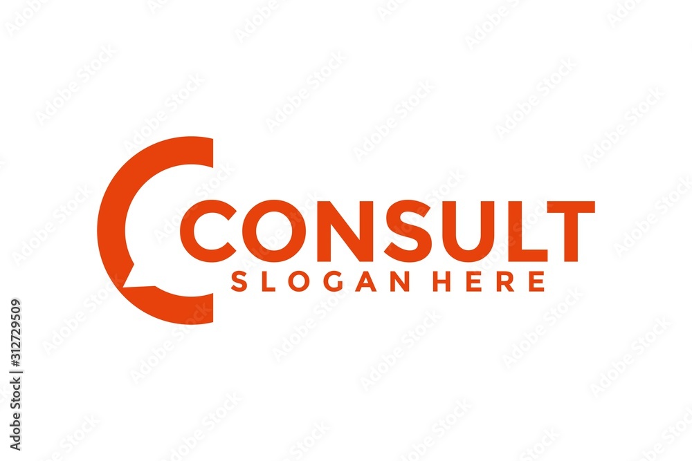 Consulting agency logo, Consult logo Template, Consult logo icon vector Consulting agency logo, Consult logo Template, Consult logo icon vector