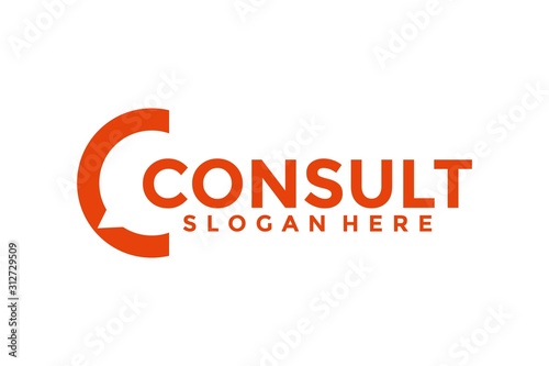 Consulting agency logo, Consult logo Template, Consult logo icon vector © Febrian