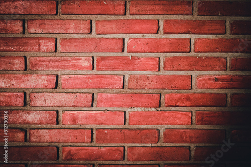 Red brick old wall