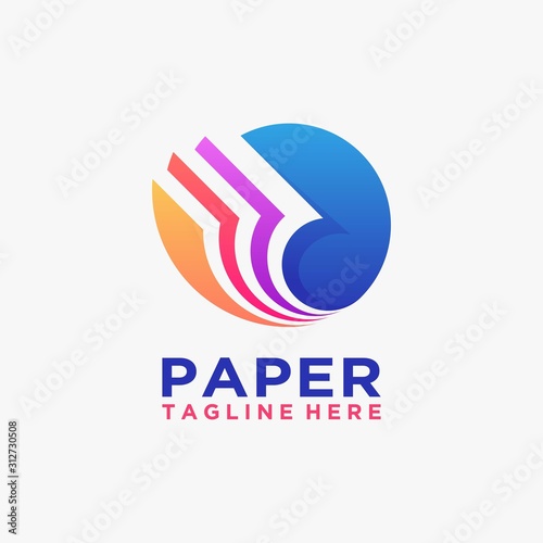 Creative paper logo design