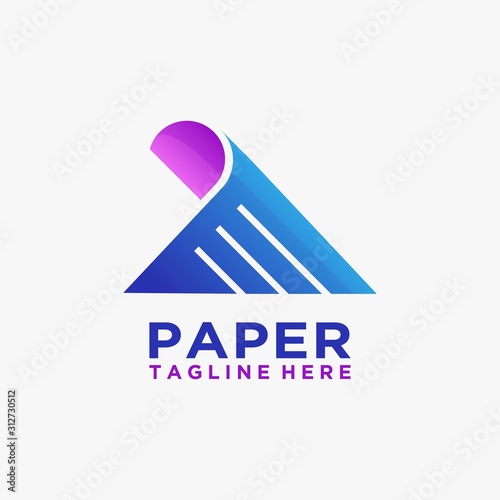 Creative paper logo design
