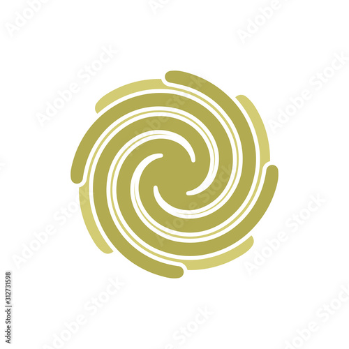 Hay Roll icon in flat style.Vector illustration.