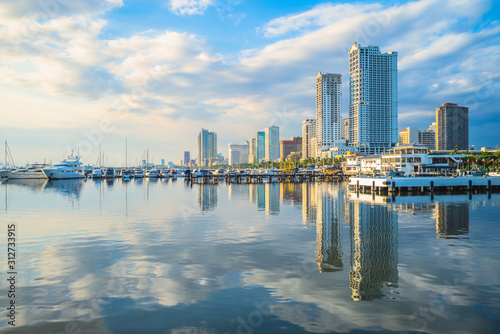 Port of Manila at manila bay, philippines photo